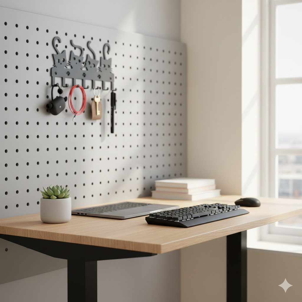 Organizador de Pared Multiusos "Amor Gatuno" (Cocina, Baño, Llaves y Taller)