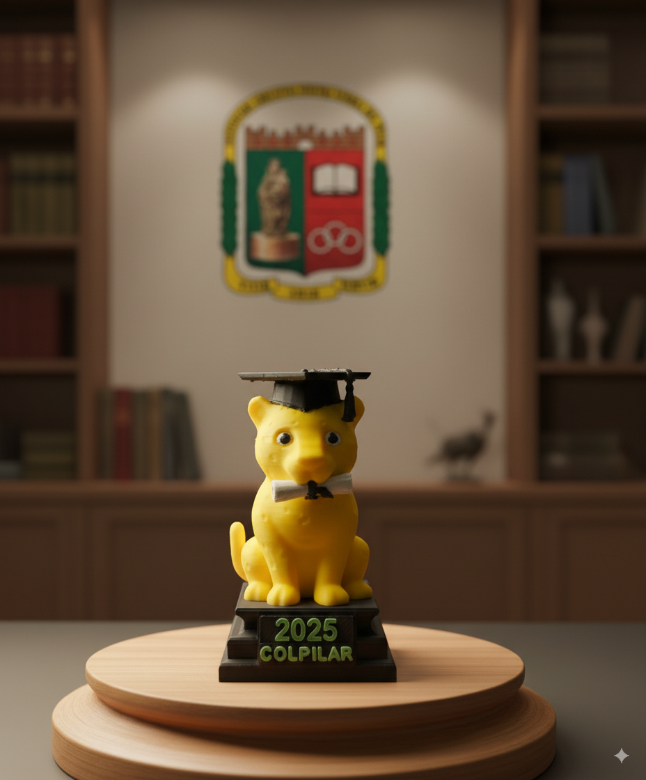Leopardo Graduado Personalizado - Recuerdo de Grado 2025
