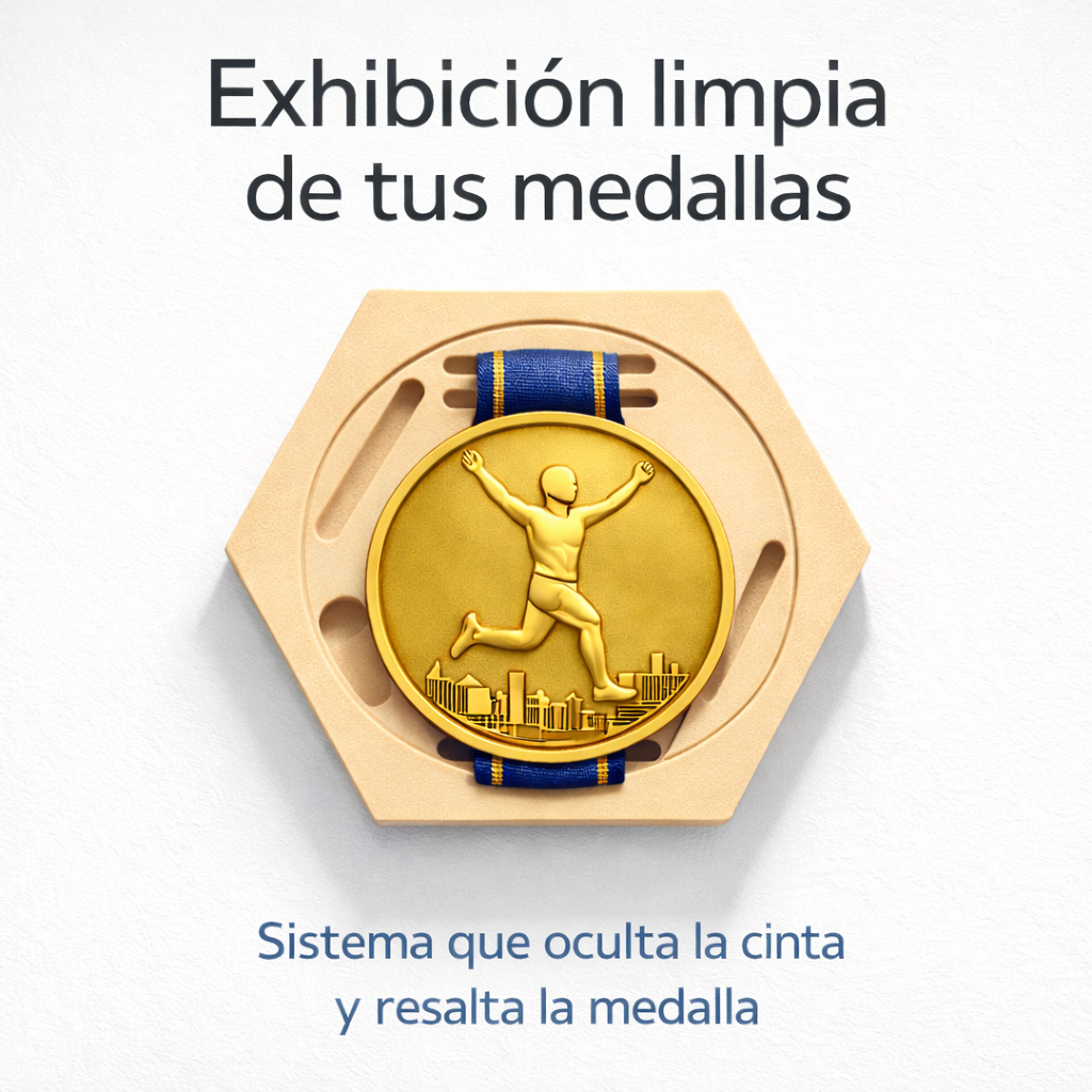Medallero Running Porta Medallas Pared Modular Pack 5