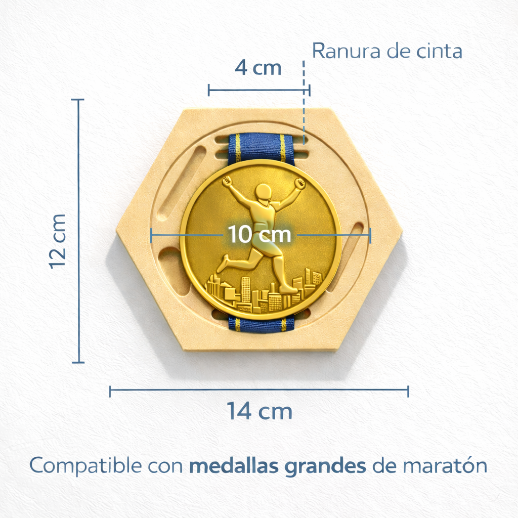 Medallero Running Porta Medallas Pared Modular Pack 5