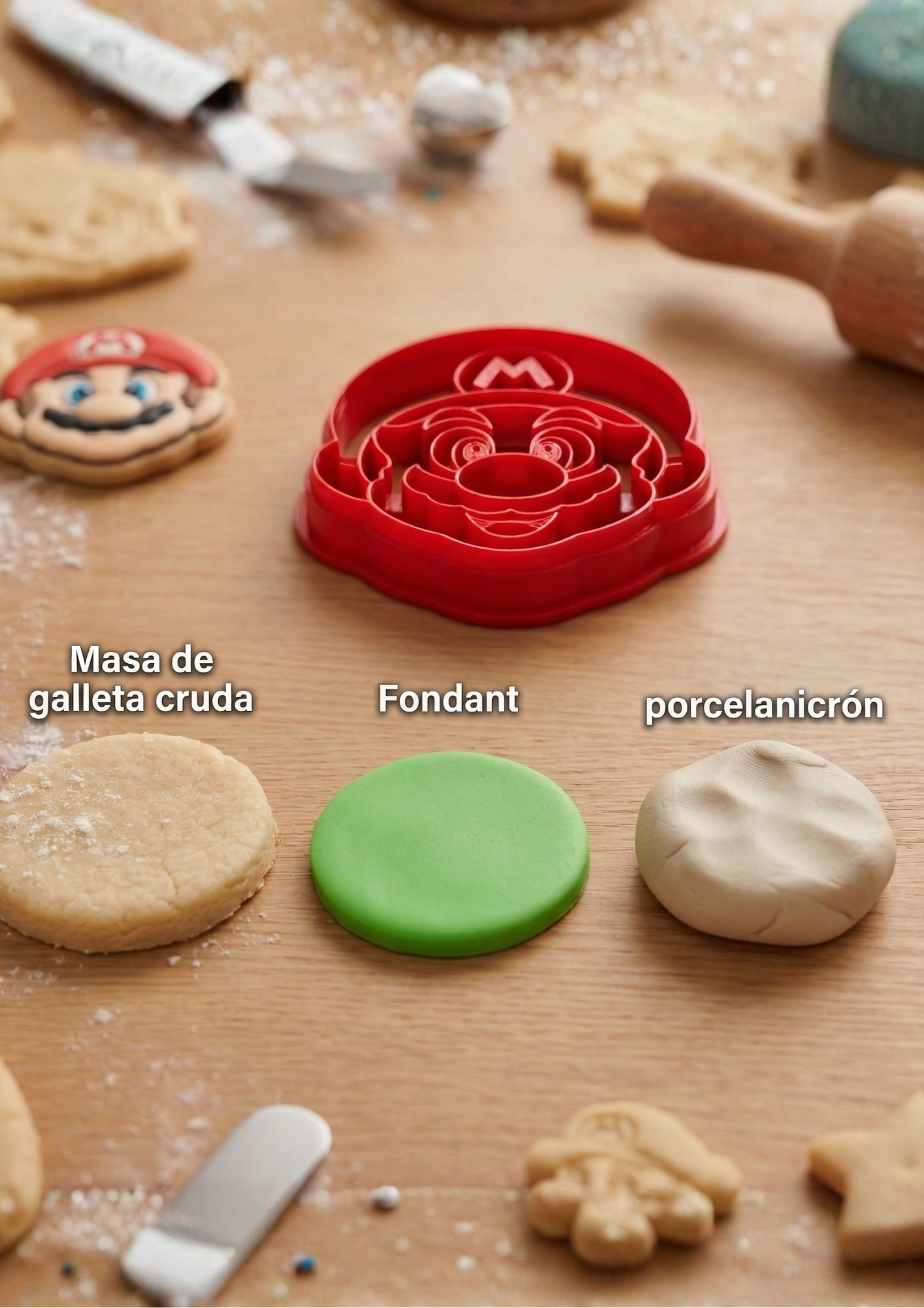 Cortadores Moldes Galletas Mario Bros Kit 9 personajes