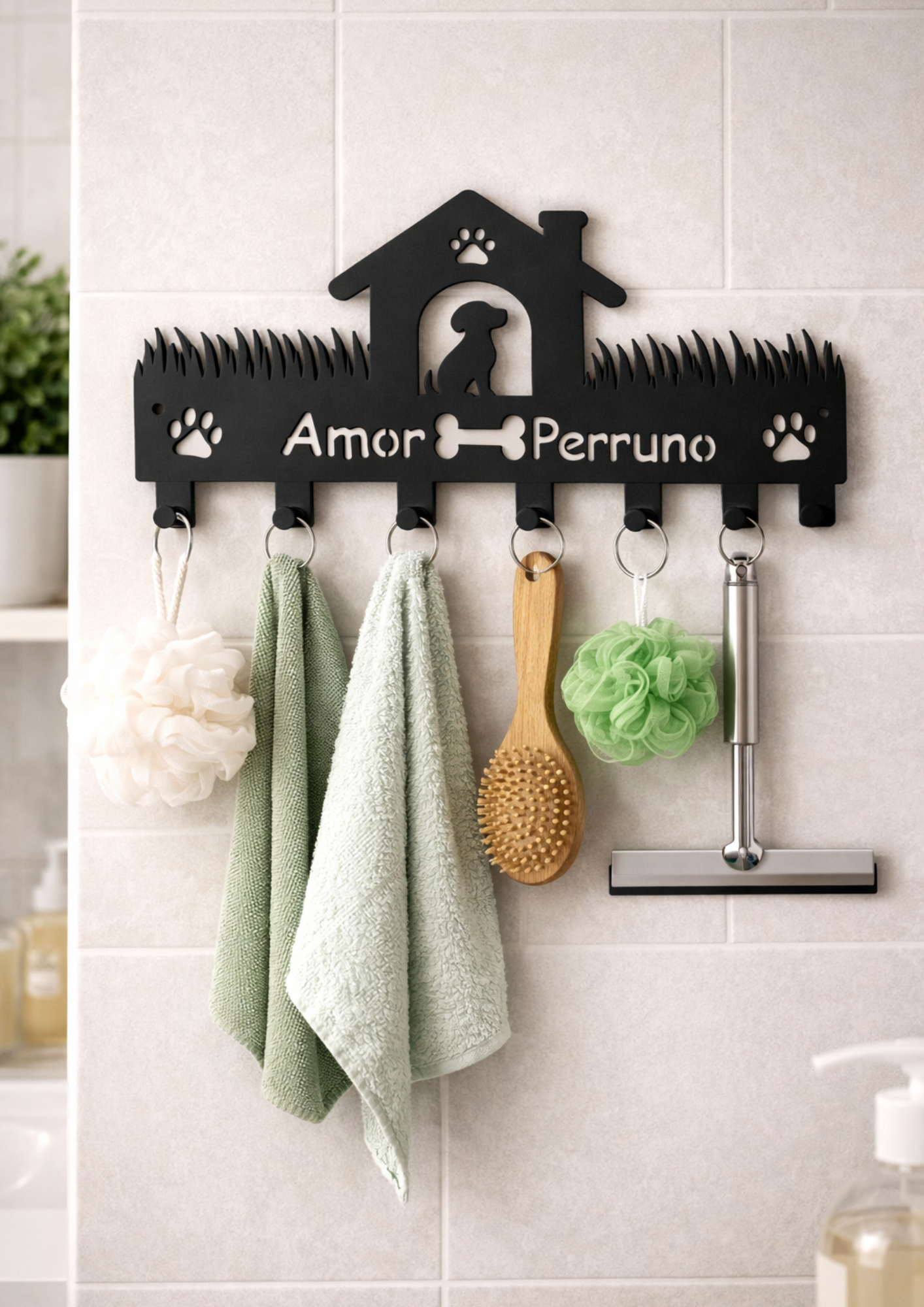 Porta Llaves Pared Perros Amor Perruno Organizador