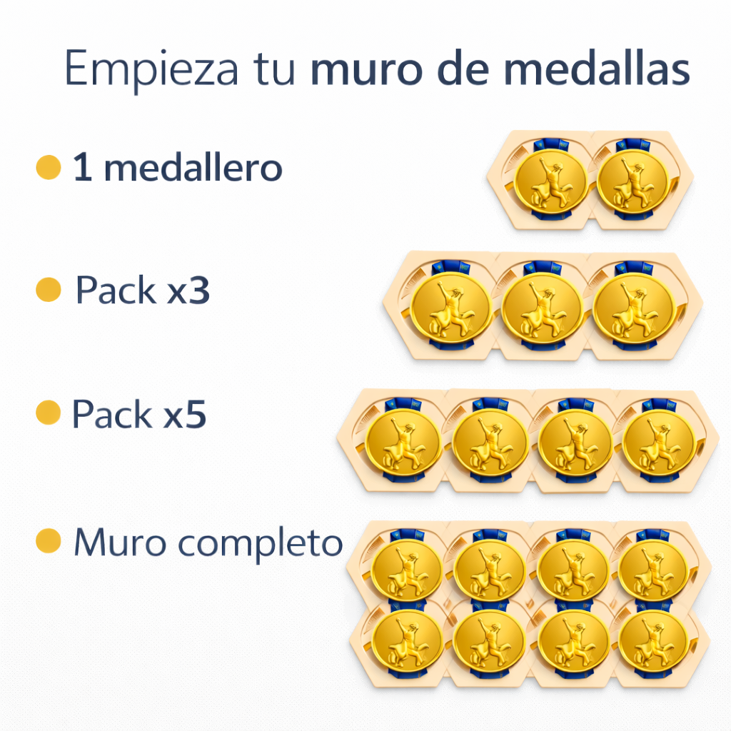 Medallero Running Porta Medallas Pared Modular Pack 5