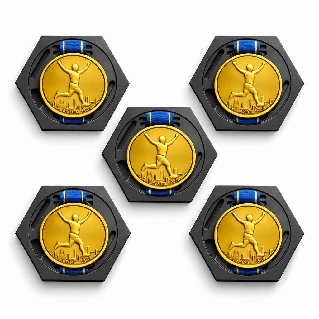 Medallero Running Porta Medallas Pared Modular Pack 5