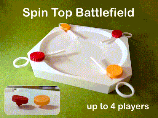 Arena de Combate de Peonzas para 4 Jugadores