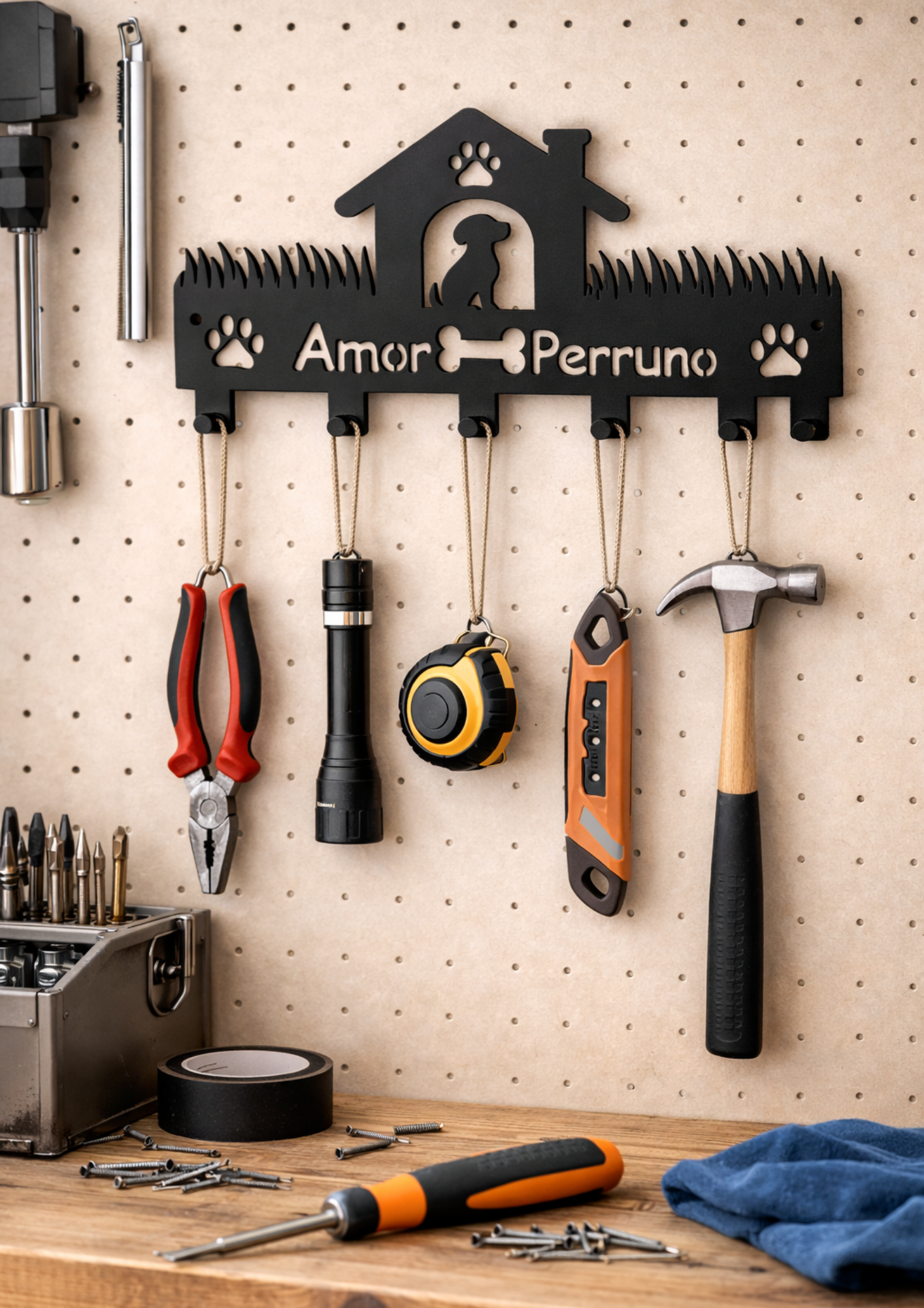 Porta Llaves Pared Perros Amor Perruno Organizador