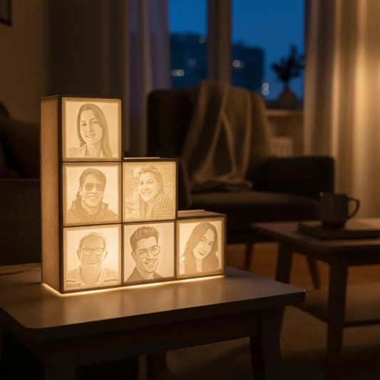Lámpara de Litofanía Personalizada: ¡Ilumina Tus 6 Mejores Recuerdos!